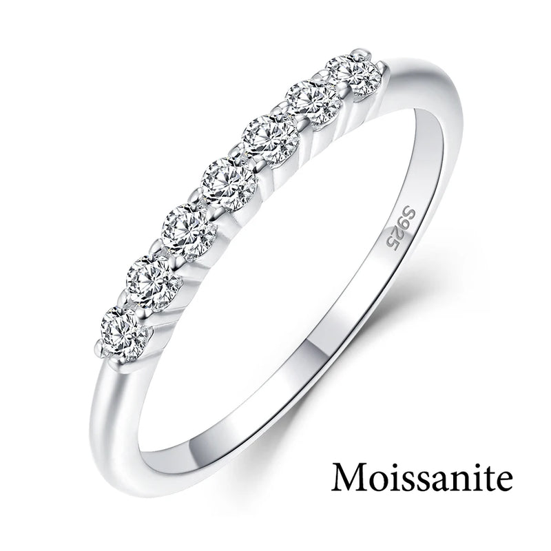 Anel 100% Real Moissanite prata esterlina 925 - F.dalza