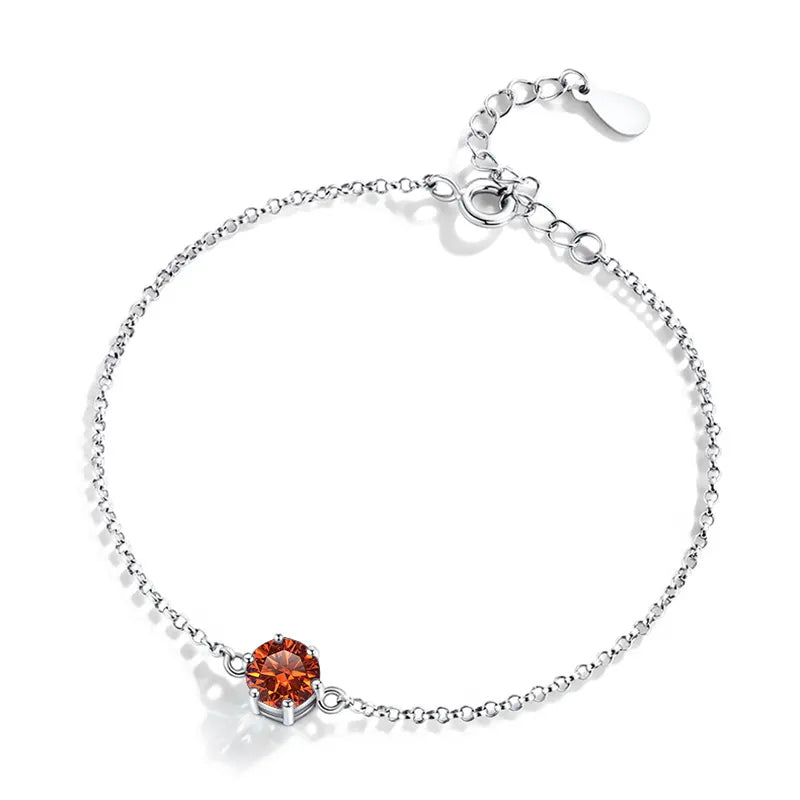 Pulseira feminina de prata esterlina 925 - F.dalza