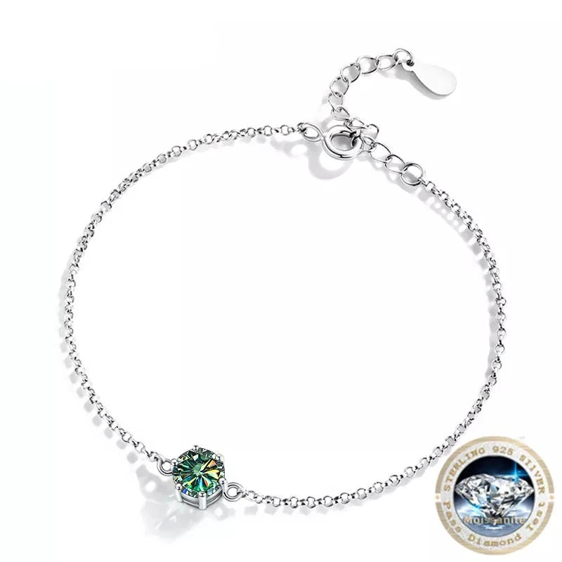 Pulseira feminina de prata esterlina 925 - F.dalza