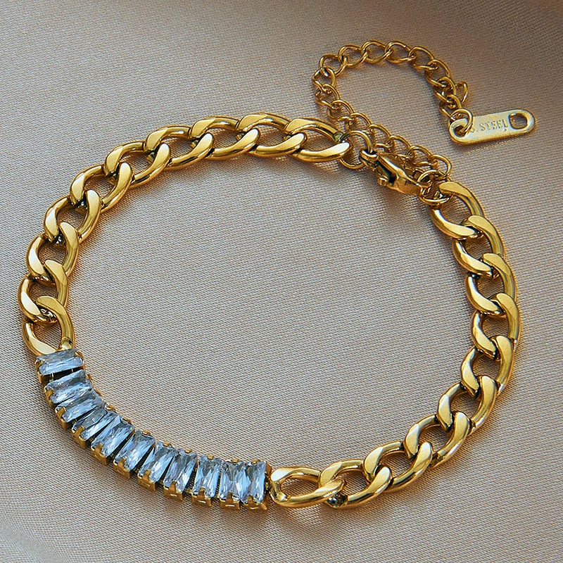 Bracelete charme, feito de aço inoxidável 316|FDalza.Store - F.dalza