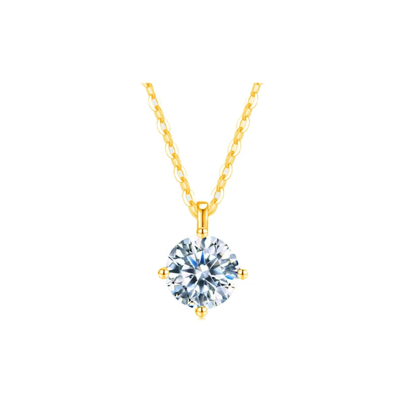 Colar GRA Luxury com diamante de moissanite prata esterlina real 925 |FDalza.Store - F.dalza