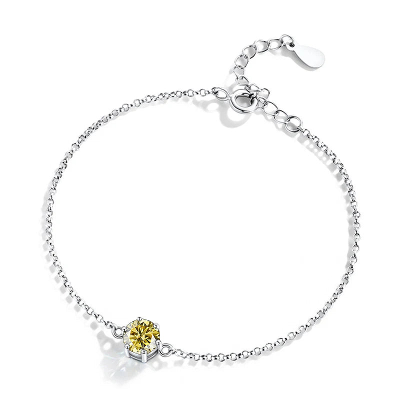 Pulseira feminina de prata esterlina 925 - F.dalza