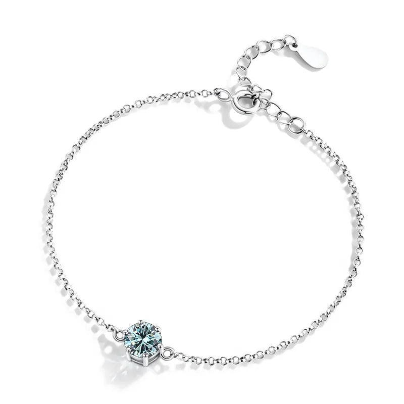 Pulseira feminina de prata esterlina 925 - F.dalza