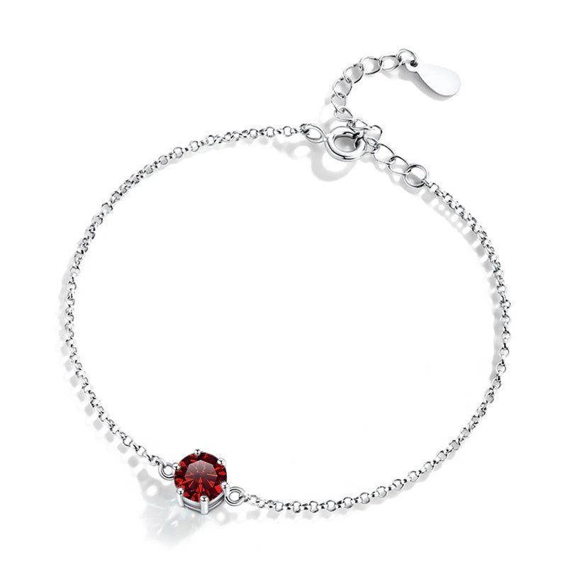 Pulseira feminina de prata esterlina 925 - F.dalza